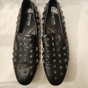 Kenneth Cole Reaction Men's Black Star-Studded Loafers